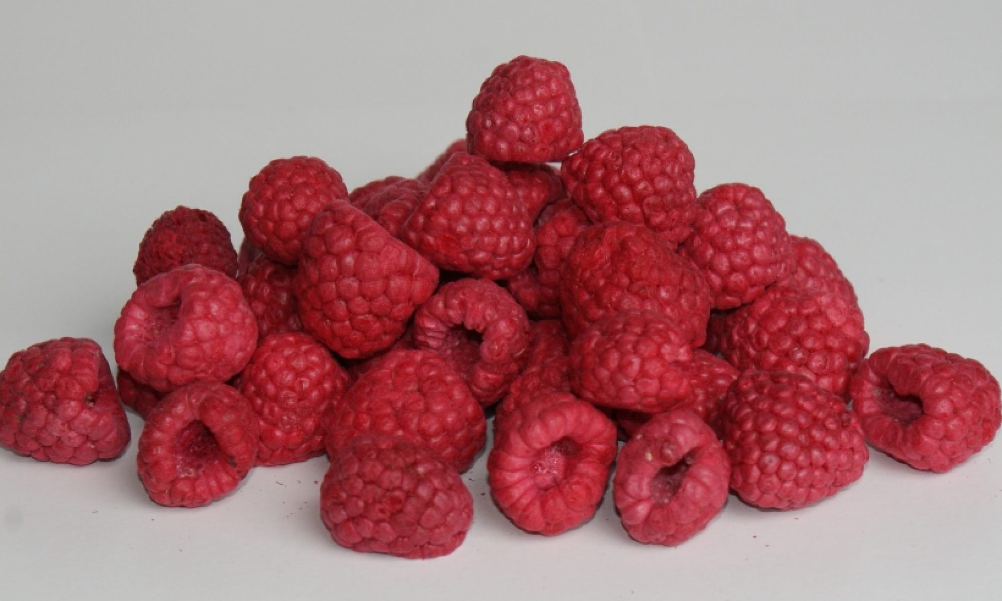 Gefriergetrocknete Himbeeren